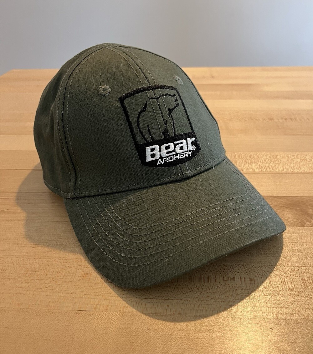 Bear Archery Hat Baseball Cap Adjustable Hunting Outdoors Adult OSFM Olive Green